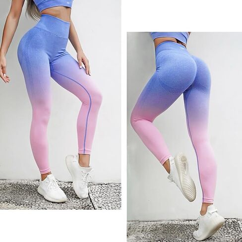 Premium Seamless High Waist Support Tummy Control Scrunch Booty Lifting Leggings -Gym Fitness Yoga in Saudi Arabia