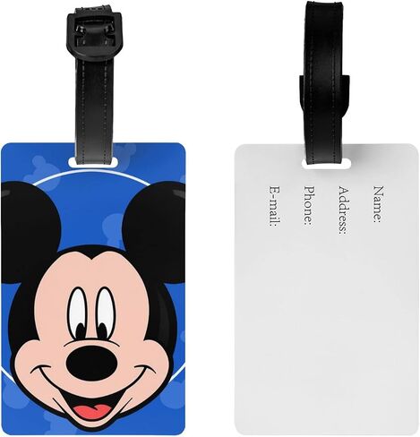 Luggage Tag Set of 2 Travel Bag Personalized Strap Name ID Card in Saudi Arabia