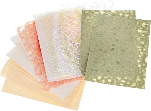 16 Piece of Handmade Scrapbook Paper, Mesh Fabric Mix Junk Journal Papers Scrapbook Supplies for Art Journaling, DIY Paper Craft Supplies, Card Making,Scrapbooking Handicraft Decoration(5.51*3.93inch) in Saudi Arabia
