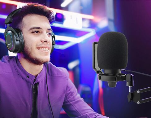 LEFXMOPHY Pop Filter for FIFINE A6T A6 A6T A8 Microphone Replacement Mic Foam Cover Windscreen Asseccories in Saudi Arabia