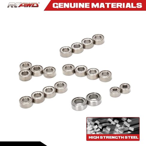 ترقيات محمل الكرة RCAWD SCX24، 20 قطعة محمل RC للمحور 1/24، أجزاء من الألومنيوم لـ #AXI90081#AXI00001#AXI00002#AXI00005#AXI00006 in Saudi Arabia