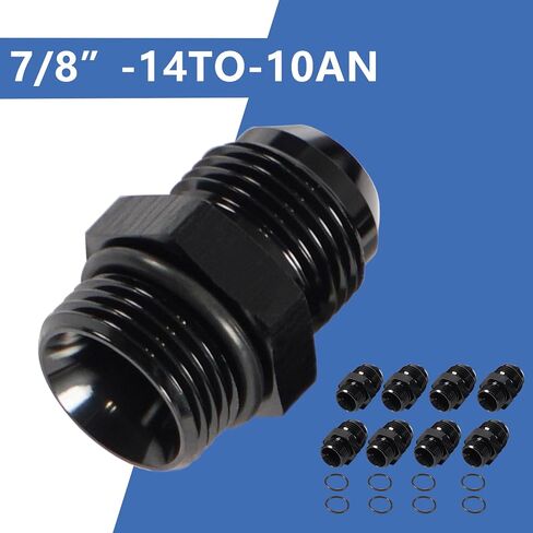 10AN Upgraded Transmission Cooler Line Kit Nylon and Stainless Steel Braided Cooling Hose Fitting Kit Compatible with Chevrolet/GMC 6.6L Duramax (LLY/LBZ/LMM) 2006-2010 Anodized in Saudi Arabia