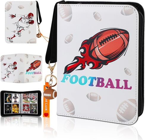 حافظة بطاقات البيسبول SUPERNIGHT، حافظة بطاقات تجارية بأكمام 400 جيب، حافظة بطاقات رياضية قابلة للتجميع، 55 أكمام، منظم تخزين البطاقات in Kuwait