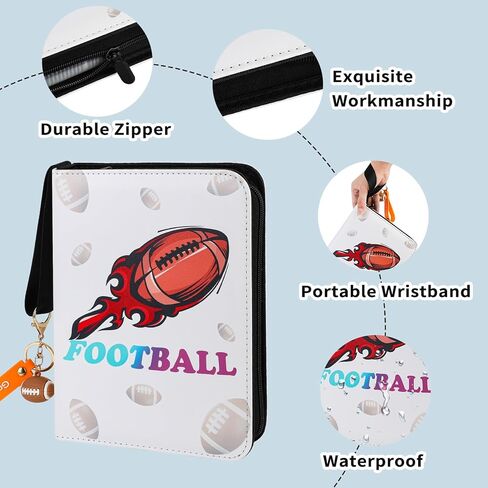 حافظة بطاقات البيسبول SUPERNIGHT، حافظة بطاقات تجارية بأكمام 400 جيب، حافظة بطاقات رياضية قابلة للتجميع، 55 أكمام، منظم تخزين البطاقات in Kuwait