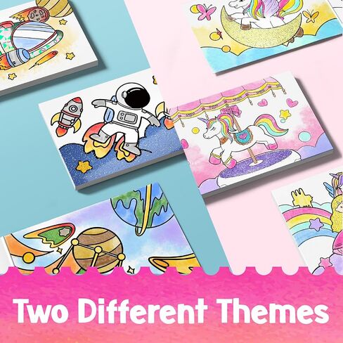 Paint with Water Coloring Books for Kids, 3PCS Watercolor Paint Books Sets, 32 Unicorn Pages Total, Arts and Crafts for Kids Ages 4-6-8-12 with 3 Paint Brushes and 3 Coloring Activity Books (unicorn) in Saudi Arabia