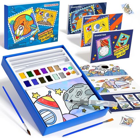 Paint with Water Coloring Books for Kids, 3PCS Watercolor Paint Books Sets, 32 Unicorn Pages Total, Arts and Crafts for Kids Ages 4-6-8-12 with 3 Paint Brushes and 3 Coloring Activity Books (unicorn) in Saudi Arabia