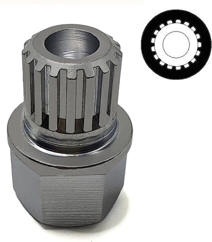 JEUCLEL 23PCS Wheel Locking Nut Key Kit Compatible with VW Volkswagen Audi VAG, Wheel Lock Nut Socket Adapter Set, Wheel Anti-Theft Lug Nut Removal Tool, Anti-Theft Screw Remover in Saudi Arabia