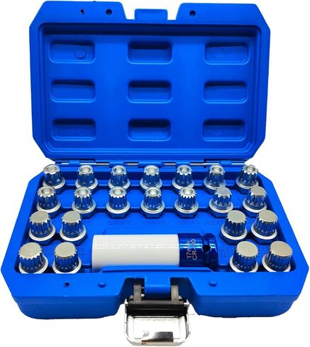 JEUCLEL 23PCS Wheel Locking Nut Key Kit Compatible with VW Volkswagen Audi VAG, Wheel Lock Nut Socket Adapter Set, Wheel Anti-Theft Lug Nut Removal Tool, Anti-Theft Screw Remover in Saudi Arabia
