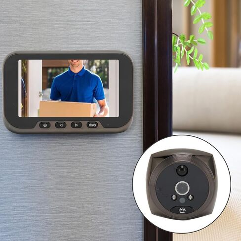 Video Intercom System, 3.5 Inch Doorbell, 1080P HD Color Night Vision Video Doorbell Camera with Monitor, Human Detection, HD Camera for Villa Office Apartment in Saudi Arabia