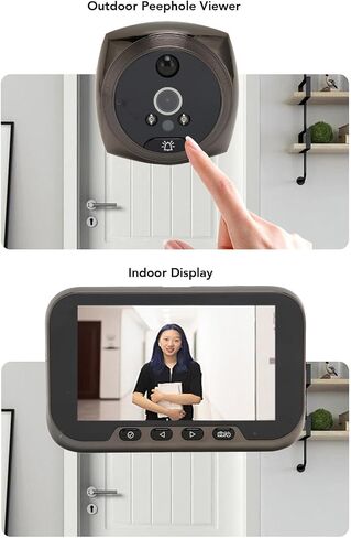 Video Intercom System, 3.5 Inch Doorbell, 1080P HD Color Night Vision Video Doorbell Camera with Monitor, Human Detection, HD Camera for Villa Office Apartment in Saudi Arabia