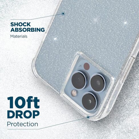 Case-Mate iPhone 13 Pro Max Case for Women [10ft Drop Protection] [Wireless Charging] Soap Bubble Phone Case for iPhone 13 Pro Max - Luxury Iridescent Swirl Effect Case - Shock Absorbing, Anti Scratch in Saudi Arabia