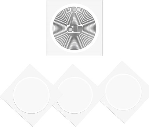 20 PCS BABIQT NFC Tags RFID Sticker MIFARE Classic 1K S50, Smart NFC Tag RFID ISO 14443A 13.56 MHz Mifare MF1 NFC Stickers Self-Adhesive 1 inch Round in Saudi Arabia