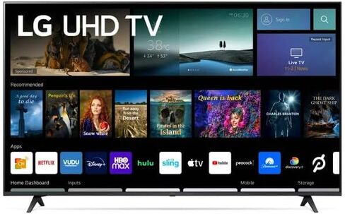 LG Smart TV 55-Inch Class 4K Ultra HD LED HDR10 Bluetooth WebOS α5 Gen5 AI Processor Game Optimizer Compatible with Alexa & Google Assistant 55UQ7070Z (Renewed) in Saudi Arabia