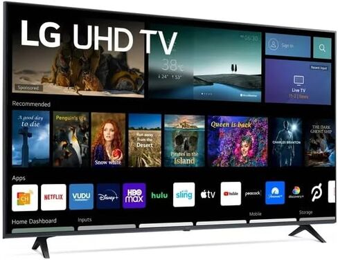LG Smart TV 55-Inch Class 4K Ultra HD LED HDR10 Bluetooth WebOS α5 Gen5 AI Processor Game Optimizer Compatible with Alexa & Google Assistant 55UQ7070Z (Renewed) in Saudi Arabia