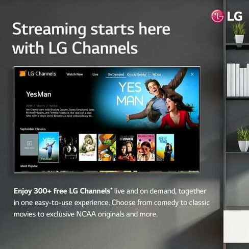 LG Smart TV 55-Inch Class 4K Ultra HD LED HDR10 Bluetooth WebOS α5 Gen5 AI Processor Game Optimizer Compatible with Alexa & Google Assistant 55UQ7070Z (Renewed) in Saudi Arabia