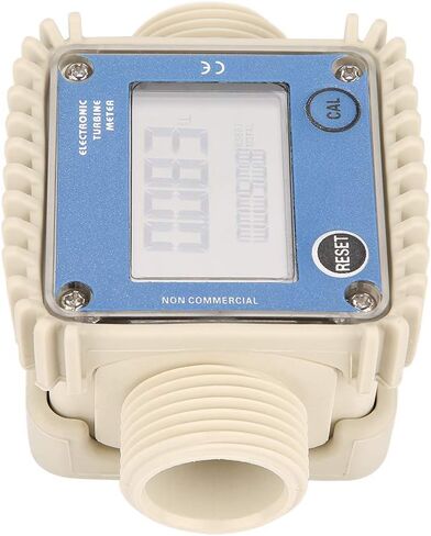 Turbine Meter, Professional K24 LCD Electrical Turbine Digital Gas Flow Meter Widely Used for Industrial Chemicals Liquid Water,Length 103MM in Saudi Arabia