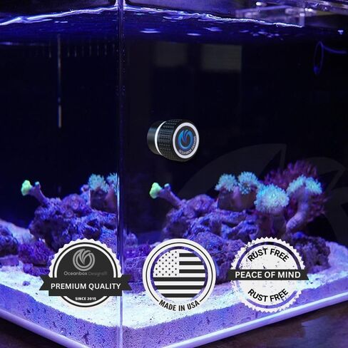 Oceanbox Designs Scrubbie XS Pico Glass/Acrylic Aquarium Magnetic Algae Scrubber for Micro Pico Bowl Small Tanks (Piano White) in Saudi Arabia