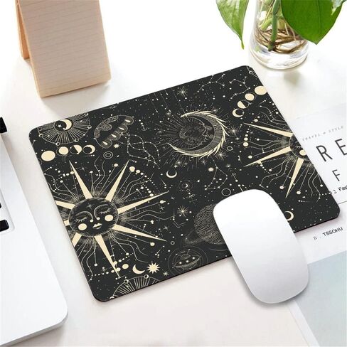 The cat Cowboy on a Horse grazes a Herd of Dragons on The Farm Rectangular Mouse Pad, Non-Slip Rubber MousePads for Office Home Laptop,9.5"x7.9"x0.12" Inch in Saudi Arabia
