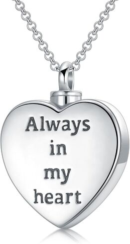 Sterling Silver Urn Necklace for Pets - Keep Your Beloved Dog or Cat Close with Memorial Cremation Jewelry Ashes Pendant Necklace Custom Available in Saudi Arabia