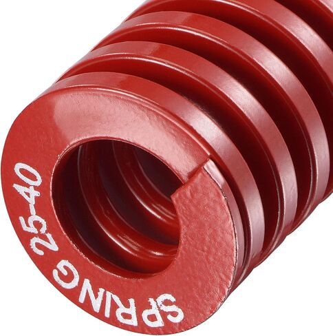 uxcell 3D Printer Die Spring, 25mm OD 40mm Free Length 65Mn 1225N Load Capacity Compression Mould Die Springs Red 2pcs in Saudi Arabia
