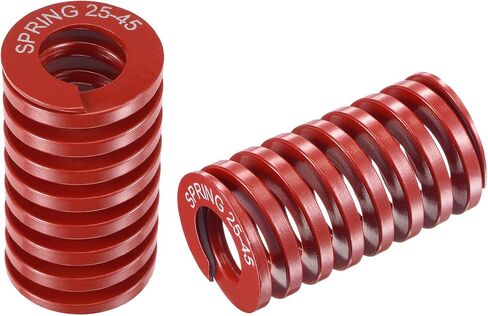 uxcell 3D Printer Die Spring, 25mm OD 40mm Free Length 65Mn 1225N Load Capacity Compression Mould Die Springs Red 2pcs in Saudi Arabia