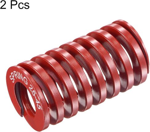 uxcell 3D Printer Die Spring, 25mm OD 40mm Free Length 65Mn 1225N Load Capacity Compression Mould Die Springs Red 2pcs in Saudi Arabia