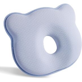 Memory Foam Baby Pillow,Cute Cartoon Bear Soft and Cozy Pillow, Breathable Bedding Set for Infants for Small Boys and Girls Prevent Flat Head Tummy in Kuwait