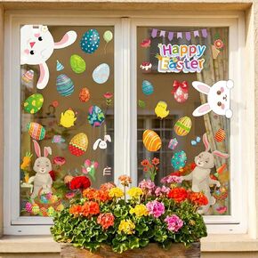 9 Sheets Valentines Day Window Clings Decorations, Red Heart Decor Stickers | Red Pink Heart Decals for Home, Office, Classroom, Car, Happy Galentine's Day Party, Indoor Cute Romantic Cupid Décor in Kuwait