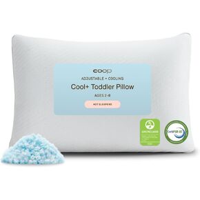 Coop Home Goods Original Toddler Adjustable Pillow, Soft, Breathable, 19" x 13" Washable Mini Bed Pillow with Premium Memory Foam and Zippered Cover, CertiPUR-US/GREENGUARD Gold in Saudi Arabia