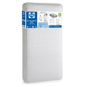 SEALY BABY 2 Stage Infant Crib Mattress Plus Toddler Bed Fit, Breathable, Resistant to Stain Cover, Dual Firmness & Lightweight, Posturepedic Grow in Kuwait