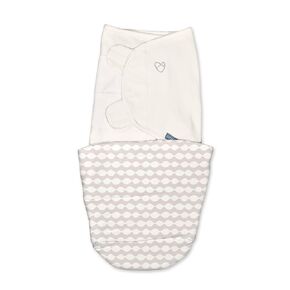 SwaddleMe by Ingenuity Monogram Collection Baby Swaddle, 100% Cotton, Improves Sleep & Calms Startle Reflex, 0-3 Months, Pocket Fold Design for Easy Changes, 1.0 TOG, 3-Pack - Born Free in Saudi Arabia