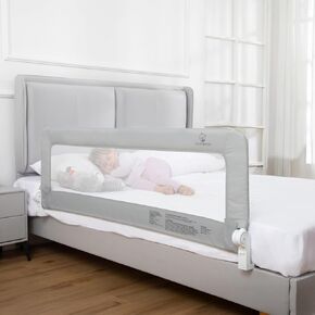 ComfyBumpy 1-Pack Bed Rail for Toddlers 55.5" L x 19.5" H | Toddler Bed Rails for Twin, Full, Queen & King Mattress Size | Swing Down Rail Guard | Mattress Side Rail for Kids | Gray in Saudi Arabia