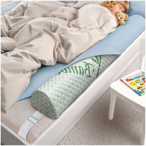 Waterproof Baby Bed Bumper for Toddler with Adjustable Band | Soft Kid Foam Bed Rail for Rental, Vacational, Full, Queen, Twin, King size Bed, Green, 1 Pack in Saudi Arabia