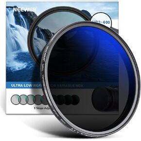 NEEWER 77mm Variable ND Filter ND2-ND400 (1-9 Stops), Neutral Density Filter, Multiple Coatings, Water and Scratch Resistant | Neutral Density Filter, Multiple Coatings, Water and Scratch Resistant in Kuwait