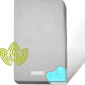 Organic Cotton Covered Dual-Sided Crib Mattress | 2-Stage Premium Memory Foam CertiPUR-US Hypoallergenic Baby Mattress Firm Support for Infant Cooling Gel for Toddler, Waterproof Washable, 52x27.5x5.5 in Saudi Arabia