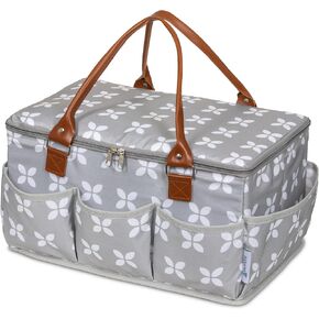 Moteph Extra Large Diaper Caddy, Craft, Toy Organizer with Zip-Top Cover with Waterproof Wet/Dry Bag - Perfect for Baby Shower in Saudi Arabia