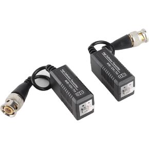 SUNGOOYUE Passive Video Balun Transceiver ABS BNC to CAT5 UTP Adapter 600m HD CVI TVI AHD Surge Protection Compact CCTV Video Transmission for Cameras DVR Installers in Kuwait
