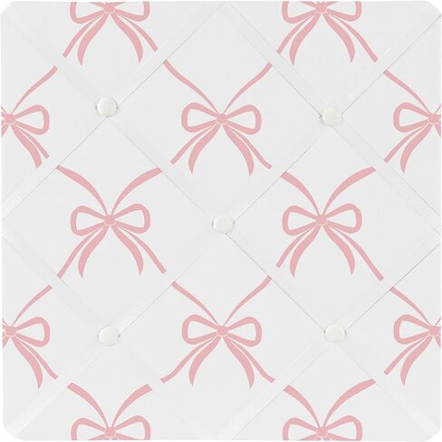 Sweet Jojo Designs White Fabric Memory Memo Photo Bulletin Board - Solid Crinkle Crushed Velvet Luxurious Elegant Princess Boho Shabby Chic Luxury Glam High End Boutique Ruffle for Lace Collection in Kuwait