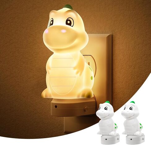 L LOHAS LED Plug in Night Light for Kids, 3D Cute Puppy Night Light | Dusk to Dawn Sensor, RGB+Soft White 3000K Dog Night Light, Christmas Birthday Gift Nightlight for Kids, Room Decor in Kuwait