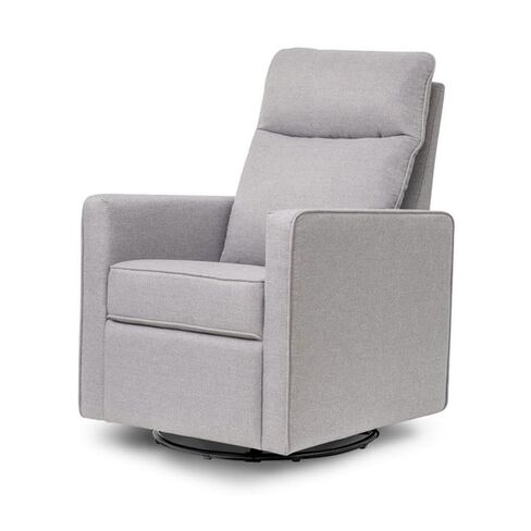Davinci Gabby Glider Recliner Nursery Chair w/ 360° Swivel - Beach | High Pillowback Glider Rocking Chair - GREENGUARD Gold & FSC Certified - Comfy Swivel Recliner for Living Room & Nursery in Kuwait