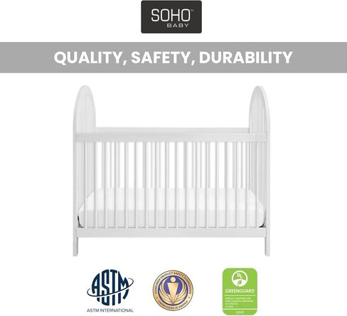 Soho Baby Everlee 3-in-1 Island Crib, Whitewash in Kuwait