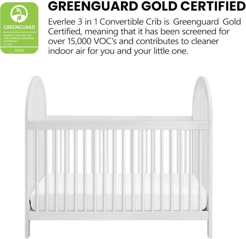Soho Baby Everlee 3-in-1 Island Crib, Whitewash in Kuwait