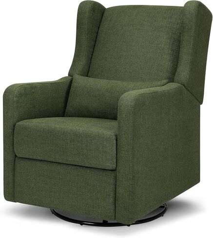 DaVinci Carter’s Arlo Glider Recliner Nursery Chair - Water & Stain Resistant Glider Rocking Chair for Nursery - GREENGUARD Gold, FSC & Certi-PUR US Certified - Cozy Swivel Rocker Recliner - Grey | Glider Recliner Nursery Chair w/ 360° Swivel - GREENGUARD in Kuwait