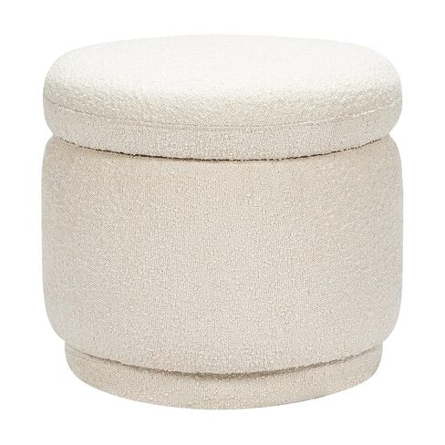 Babyletto Enoki Storage Ottoman in Olive Boucle | GREENGUARD Gold Certified Storage Ottoman - Hidden Interior Storage w/ a Soft Seat For Nursery & Living Room in Kuwait