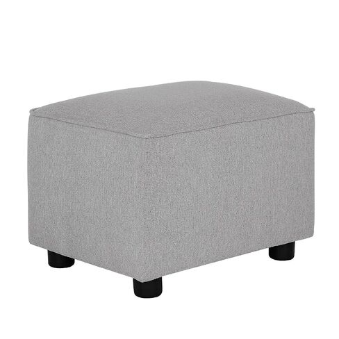Evolur Holland Upholstered Ottoman in Light Grey, Foot Rest Stool for Nursing Moms, Tool-Free Assembly, Made for Every Décor in Kuwait