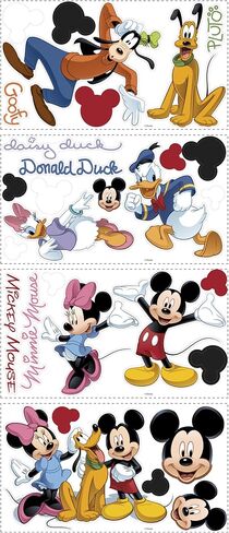 Disney RoomMates RMK1507SCS Mickey and Friends Peel and Stick Wall Decals in Kuwait