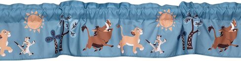 Lambs & Ivy Lion King Adventure Window Valance, Blue in Saudi Arabia