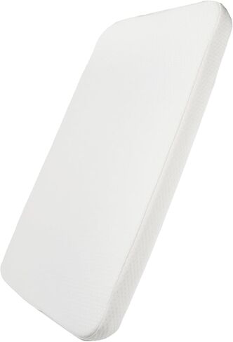 Mecc ecoh Bassinet Mattrss, Rectangle 32"x18" Bedside Sleeper Mattress, 2" Thick Strong Support, Removable Breathable Cover, Water Resistant Lining Protector, Non-Toxic, Hypoallergenic, Easy to Clean in Saudi Arabia