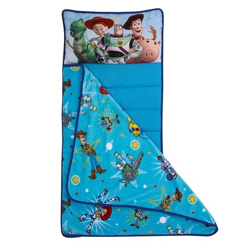 Disney Toy Story It's Play Time Blue, Green, Red and Yellow, Woody, Buzz and The Toys Toddler Nap Mat in Kuwait