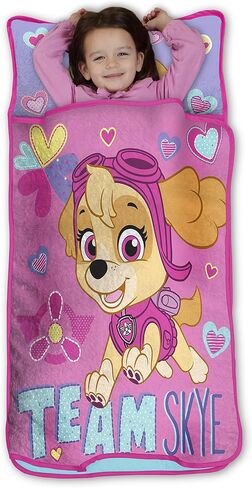 Paw Patrol Team Skye Toddler Nap-Mat Set - Includes Pillow and Plush Blanket – Great for Girls Napping During Daycare or Preschool - Fits Toddlers, Pink in Kuwait